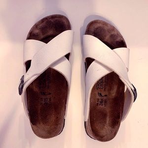 Birkenstock "Birki's" WHITE, WOMENS 245 38 L7 M5